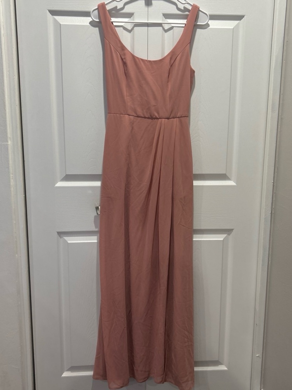 David's Bridal Sleeveless Maxi Dress in Dusty Rose